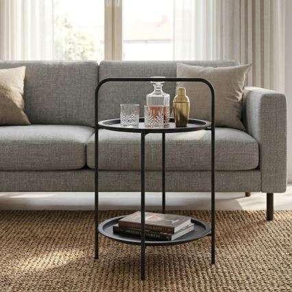 Couchtisch HAGE 50x66 cm schwarz