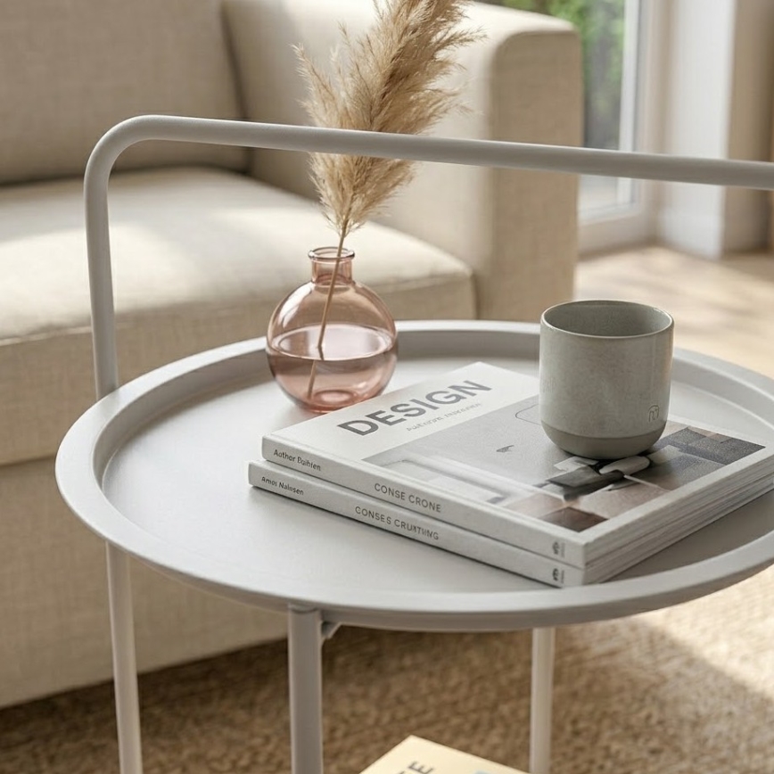 Couchtisch HAGE 50x66 cm weiß