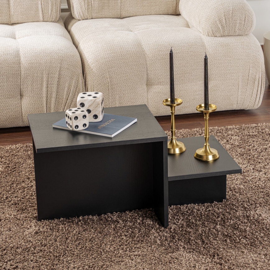 Couchtisch HARMONY 40x80 cm schwarz