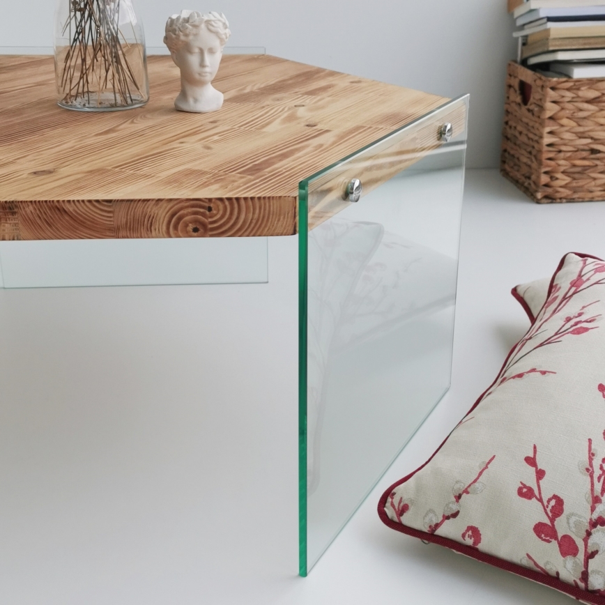 Couchtisch HEXAGON 35x80 cm Kiefer