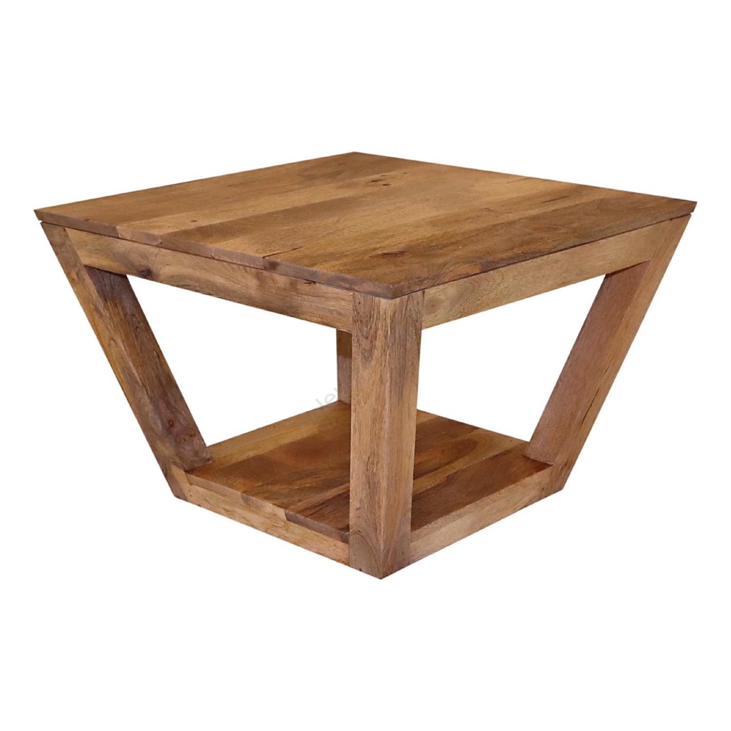 Couchtisch HINA 60x60 cm Massivholz/Mangobaum