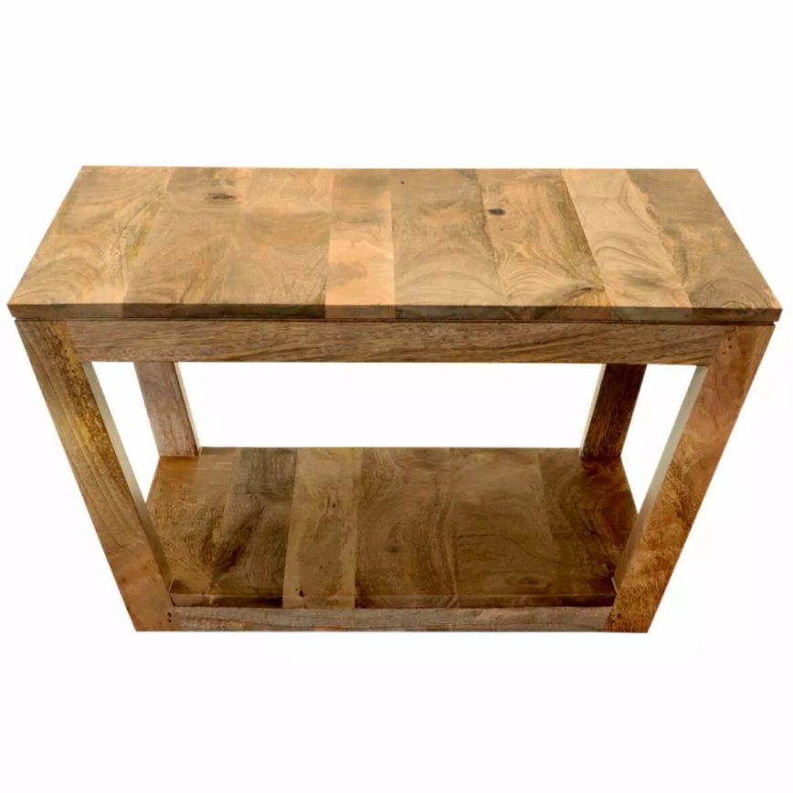 Couchtisch HINA 80x80 cm Massivholz/Mangobaum