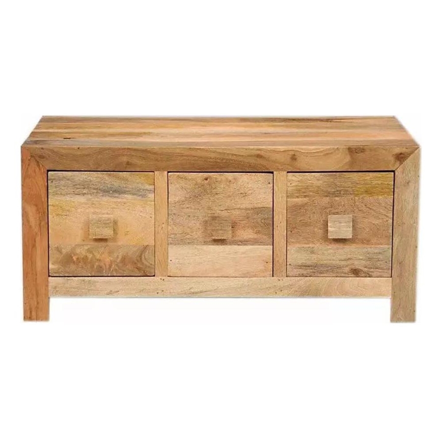 Couchtisch HINA 90x60 cm Massivholz/Mangobaum