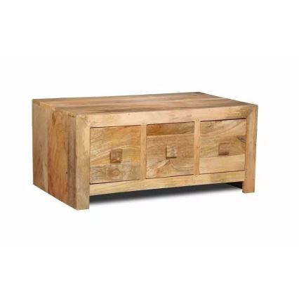 Couchtisch HINA 90x60 cm Massivholz/Mangobaum