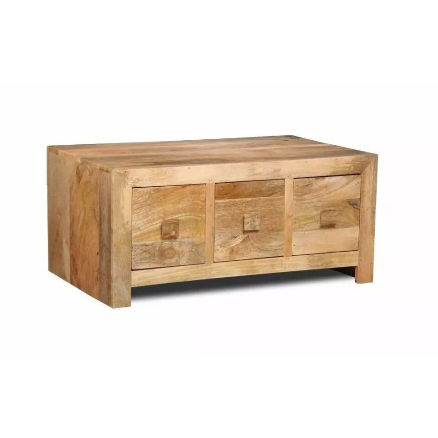 Couchtisch HINA 90x60 cm Massivholz/Mangobaum