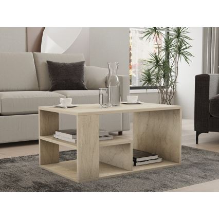 Couchtisch JELIO Marmor-Dekor Beige