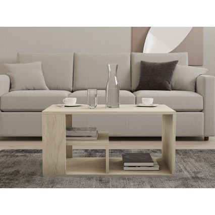 Couchtisch JELIO Marmor-Dekor Beige