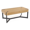 Couchtisch LAVIDA 43x110 cm goldene Eiche/schwarz