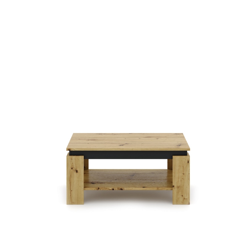 Couchtisch LUNO Eiche Artisan/Schwarz