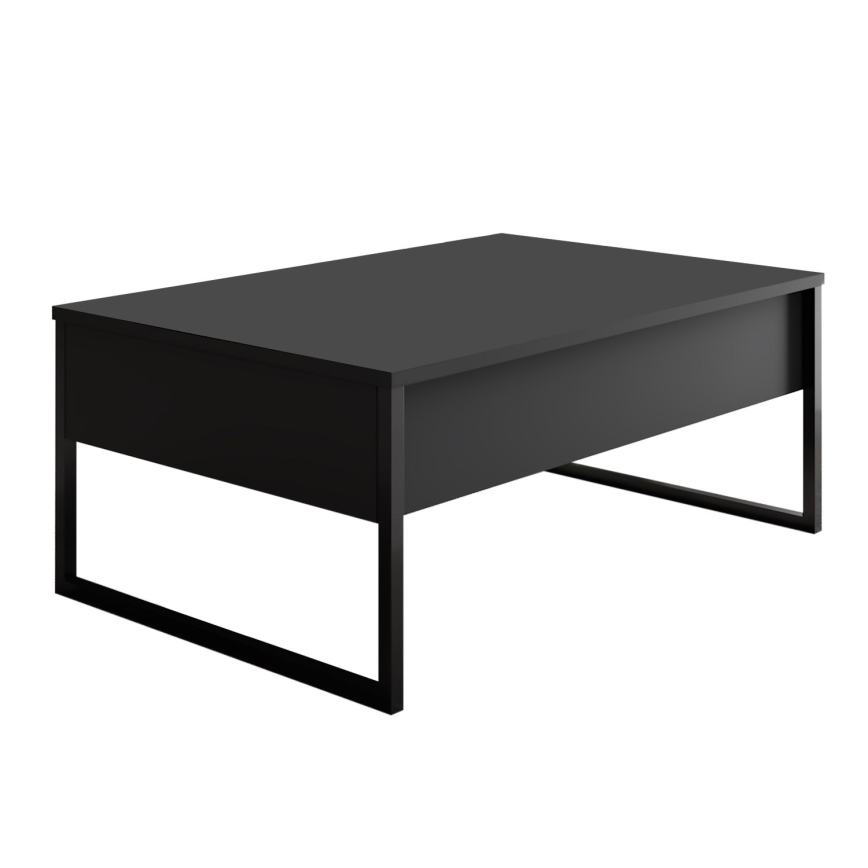 Couchtisch LUXE 40x90 cm anthrazit/schwarz