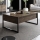 Couchtisch LUXE 40x90 cm Walnuss/schwarz