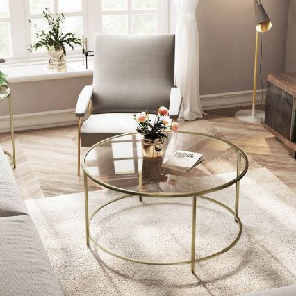 Couchtisch LYRA in Gold