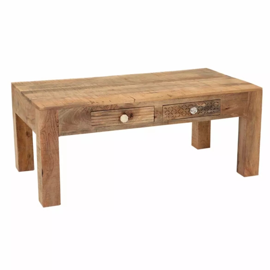 Couchtisch MANU 110x60 cm Massivholz/Mangobaum
