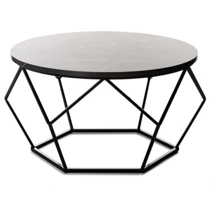 Couchtisch MARMUR 40x70 cm schwarz
