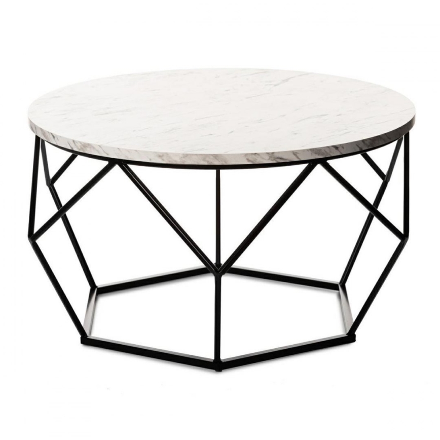 Couchtisch MARMUR 40x70 cm schwarz/weiß
