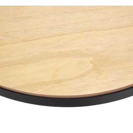 Couchtisch mit Uhr MECA 51x49 cm