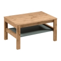 Couchtisch MENTA 90x45 cm Eiche Wotan/grün