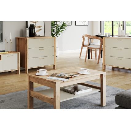 Couchtisch MENTA 90x45 cm Wotan-Eiche/Grau