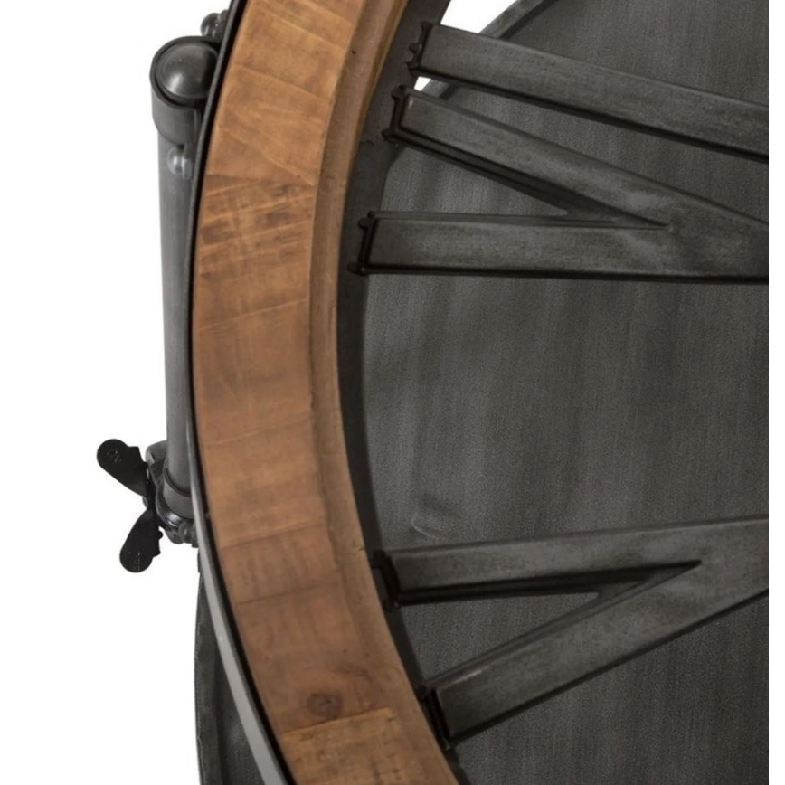 Couchtisch mit Uhr CHRONO 89,5x47 cm 1xAA