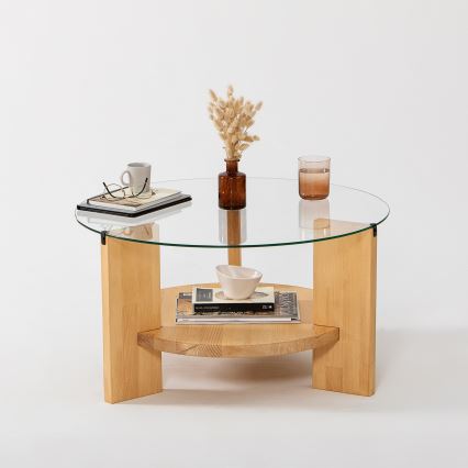 Couchtisch MONDO 40x75 cm Kiefer/klar