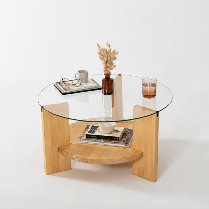 Couchtisch MONDO 40x75 cm Kiefer/klar