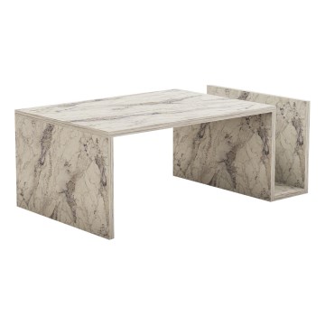 Couchtisch MONEL, Marmor-Dekor, Grau