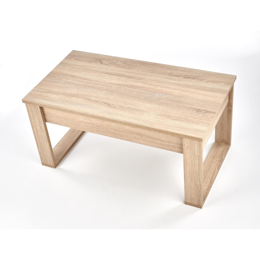 Couchtisch mit Schubladen NEA 52x110 cm beige / Eiche Sonoma