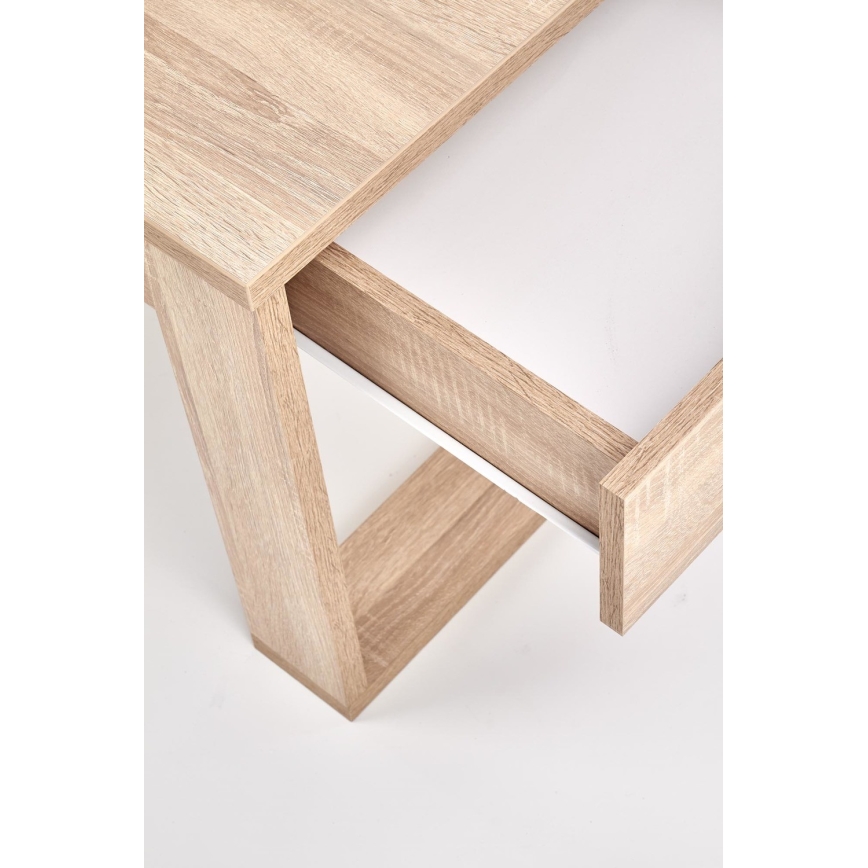 Couchtisch mit Schubladen NEA 52x110 cm beige / Eiche Sonoma