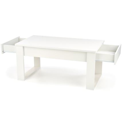 Couchtisch mit Schubladen NEA 52x110 cm weiß