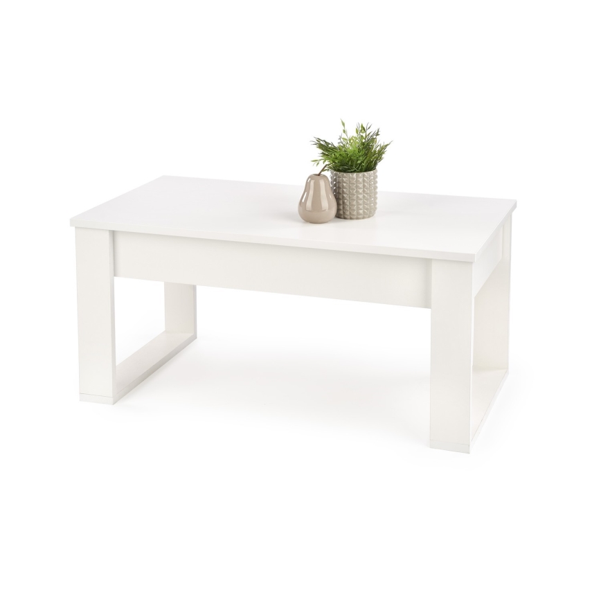 Couchtisch mit Schubladen NEA 52x110 cm weiß