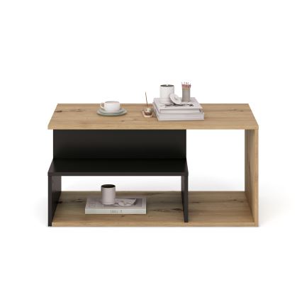 Couchtisch NOTE 90x51 cm schwarz/Artisan-Eiche