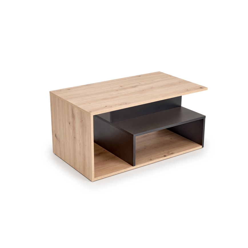 Couchtisch NOTE 90x51 cm schwarz/Artisan-Eiche
