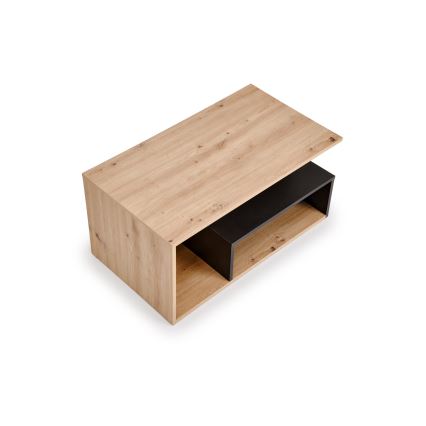 Couchtisch NOTE 90x51 cm schwarz/Artisan-Eiche