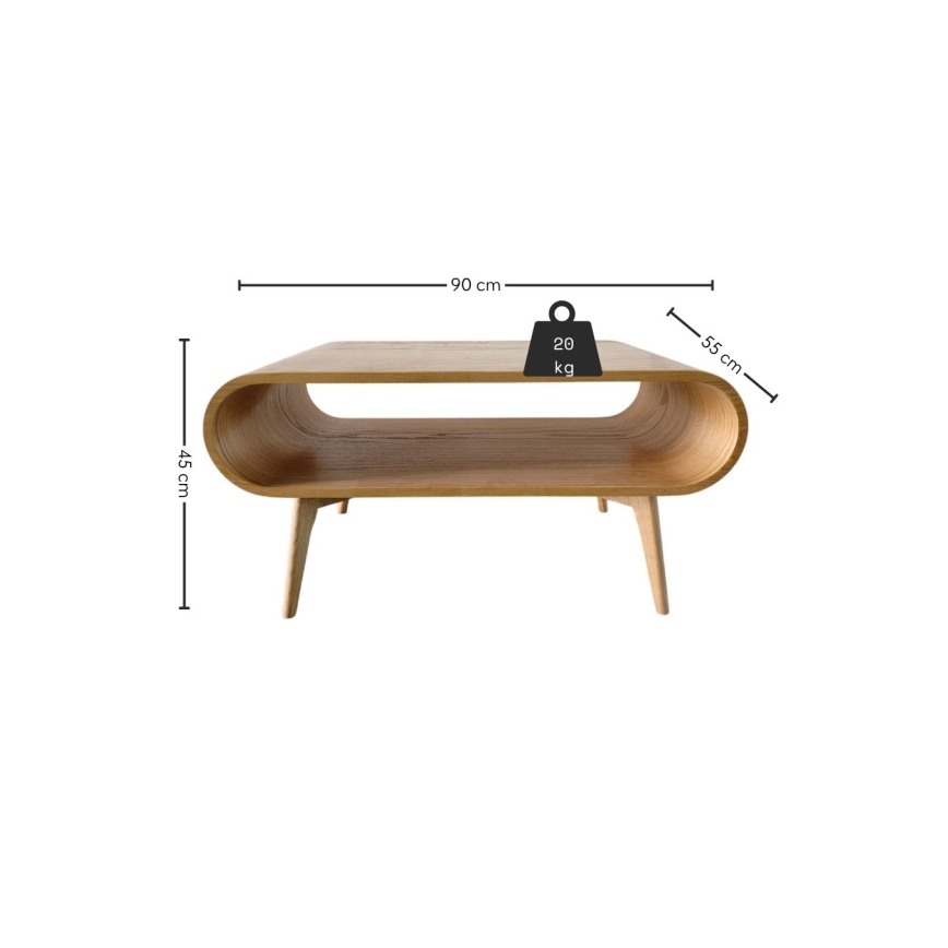 Couchtisch NOVA 90x55 cm, Eiche