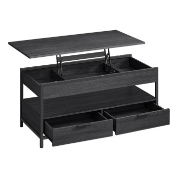 Couchtisch NYRO mit Hebefunktion, schwarz