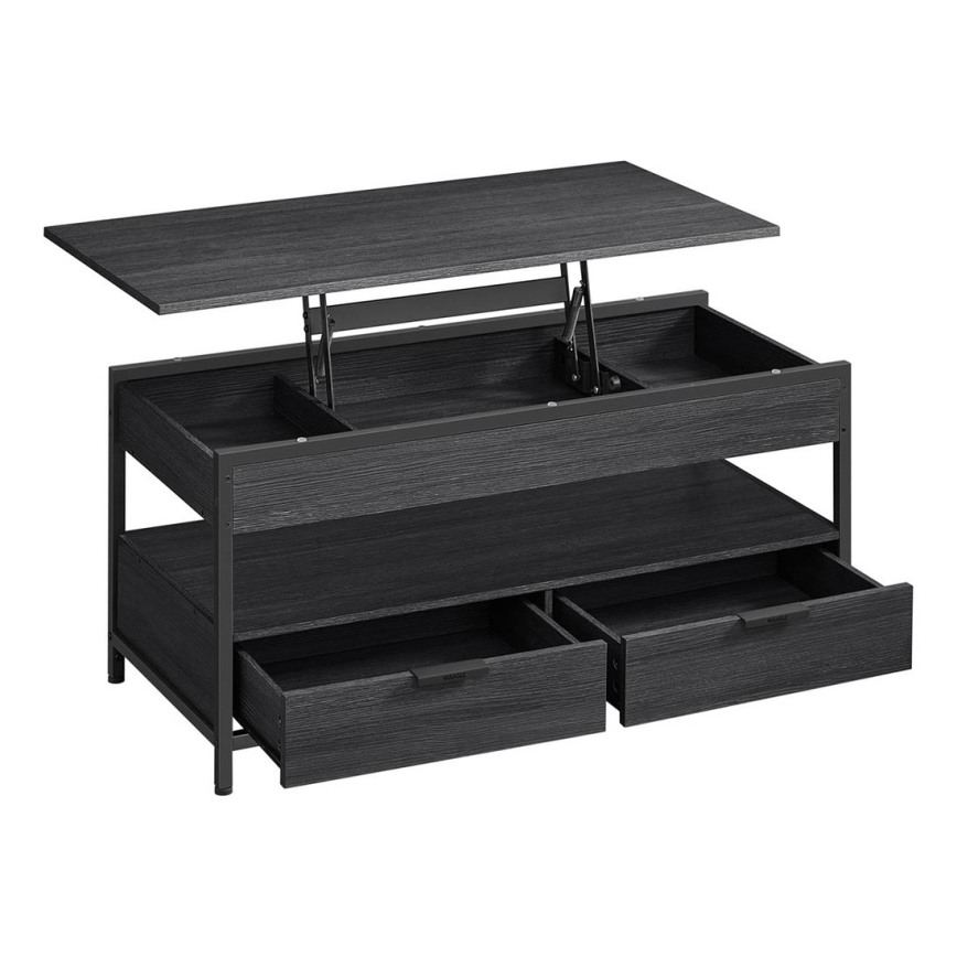 Couchtisch NYRO mit Hebefunktion, schwarz