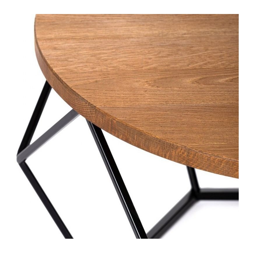 Couchtisch OAKLOFT 40x70 cm schwarz/Eiche