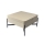 Couchtisch OASIS 75x75 cm mit Hebefunktion und Ablagefach, creme/schwarz