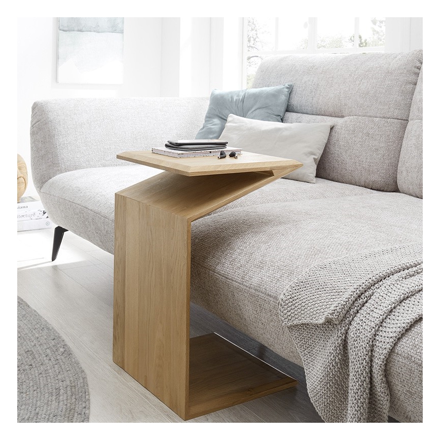Couchtisch PRISM, 60x40 cm, vertikal und horizontal verstellbar, Eiche