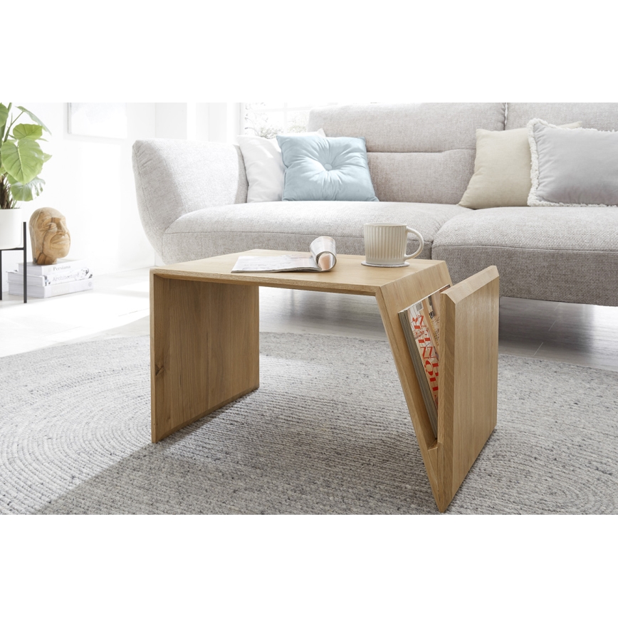 Couchtisch PRISM, 60x40 cm, vertikal und horizontal verstellbar, Eiche