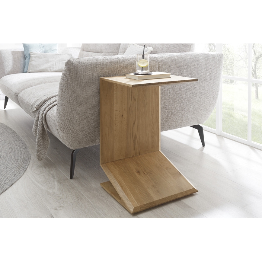 Couchtisch PRISM, 60x40 cm, vertikal und horizontal verstellbar, Eiche