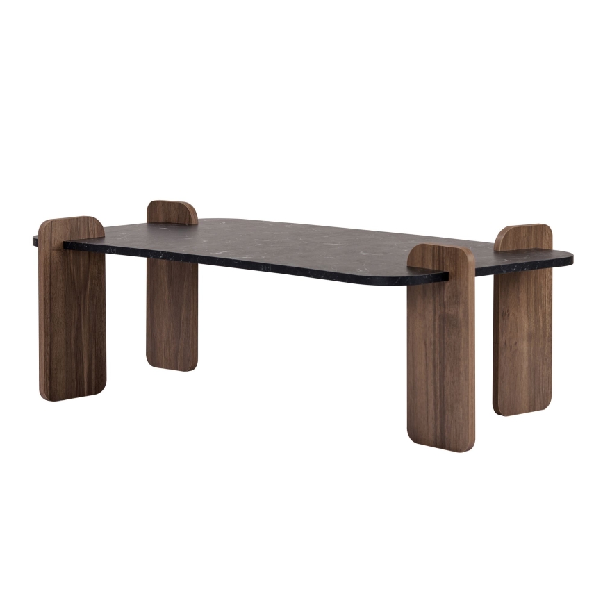 Couchtisch PURO 120 x 60 cm Nussbaum/Schwarz