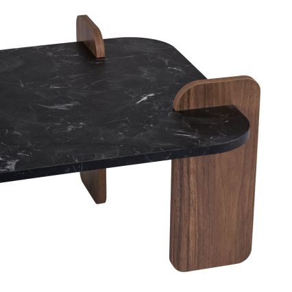 Couchtisch PURO 120 x 60 cm Nussbaum/Schwarz