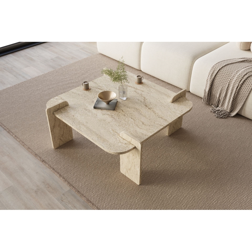 Couchtisch PURO 90x90 cm Beige