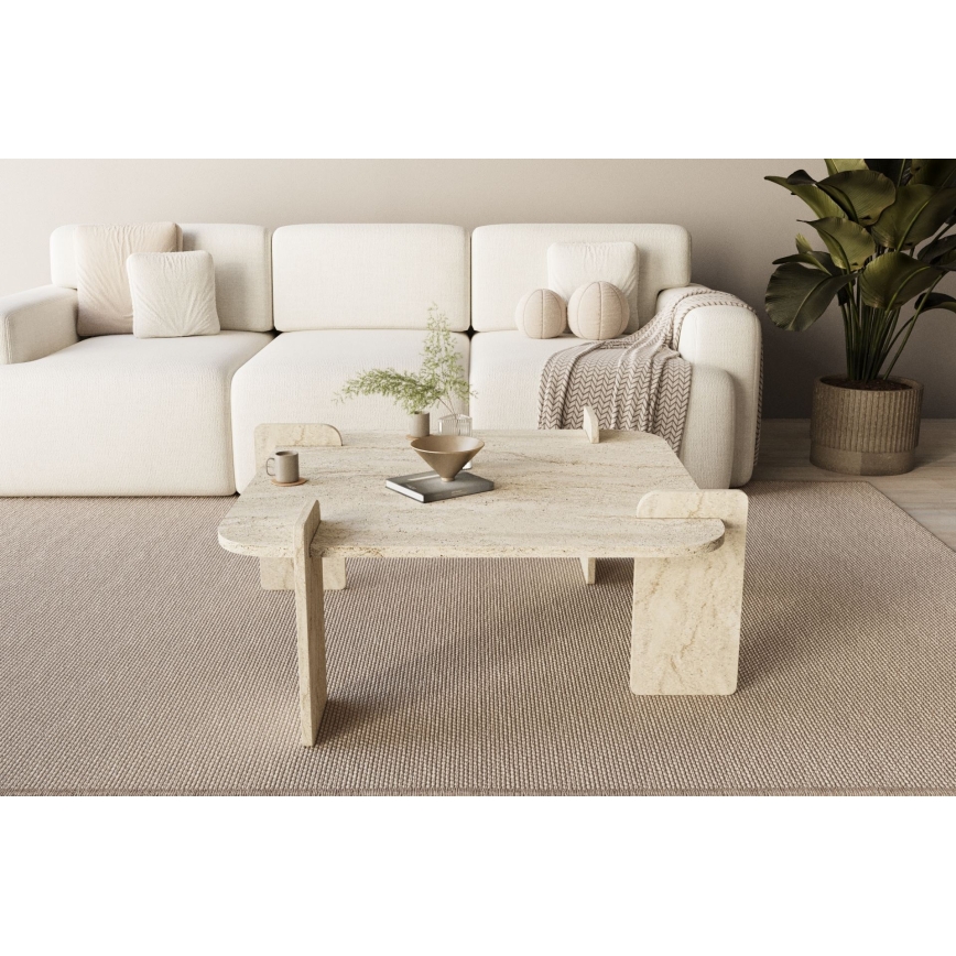 Couchtisch PURO 90x90 cm Travertin