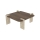 Couchtisch PURO 90x90 cm Walnuss/Beige