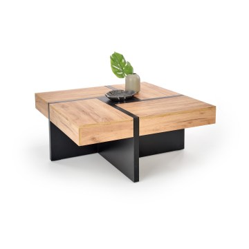 Couchtisch RADIX 100x100 cm schwarz/braun