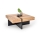 Couchtisch RADIX 100x100 cm schwarz/braun