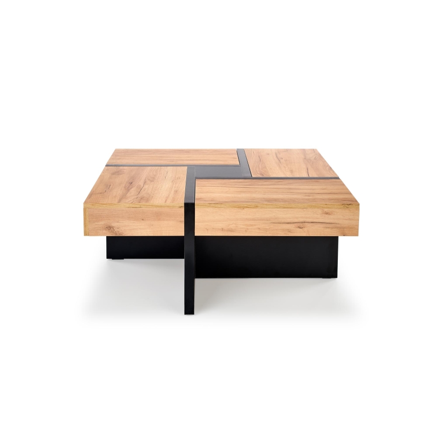 Couchtisch RADIX 100x100 cm schwarz/braun