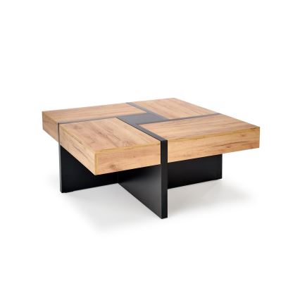 Couchtisch RADIX 100x100 cm schwarz/braun